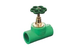 40808 Aquatherm Вентиль с прямым шпинделем Fusiotherm green pipe 20 мм